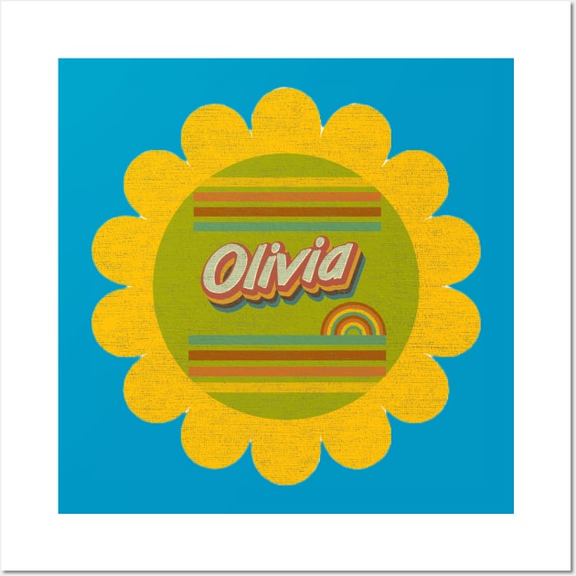 Olivia - vintage washed style Wall Art by Jet Design